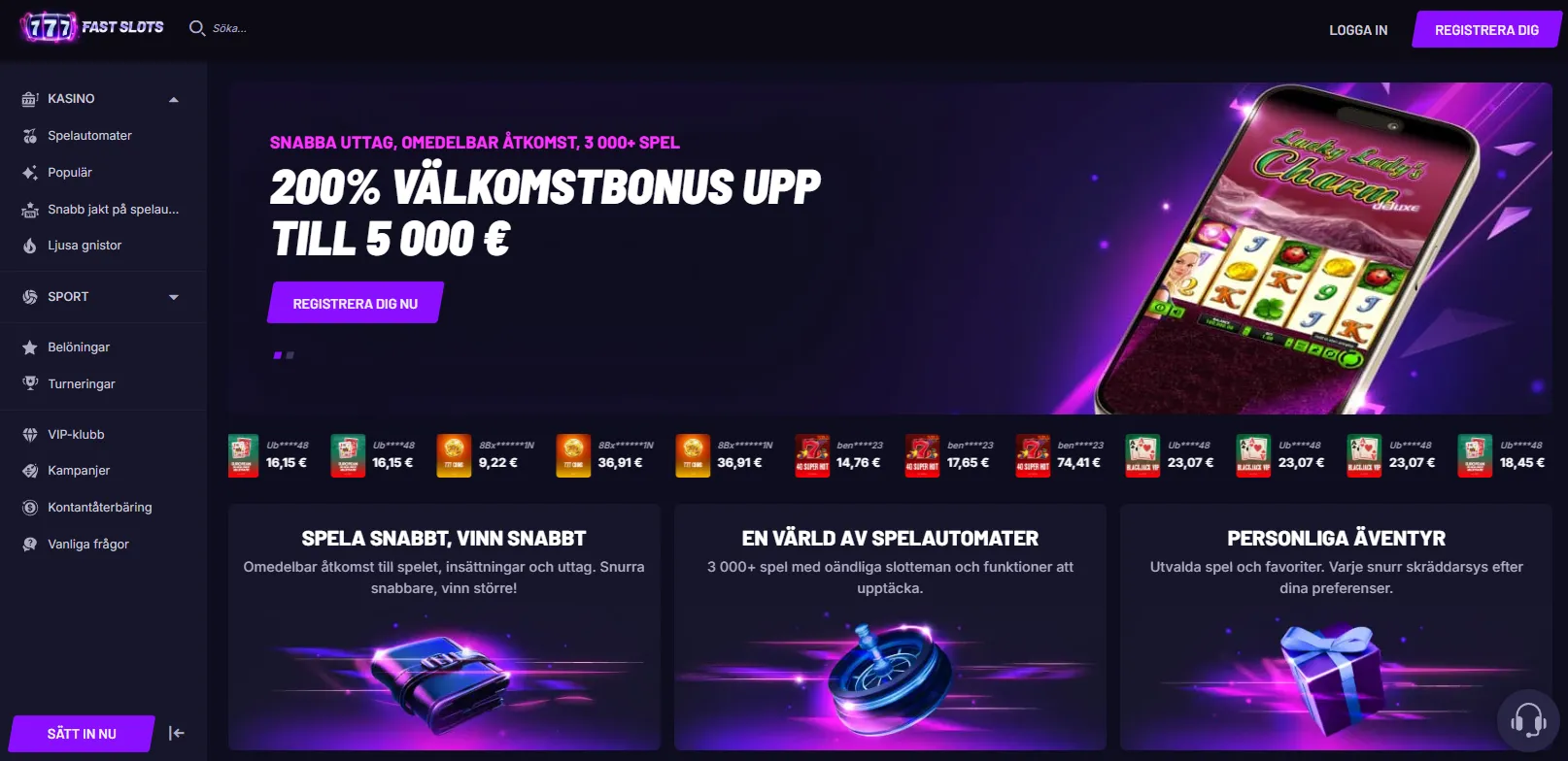 Betalningsmetoder på casino med direkt utbetalning